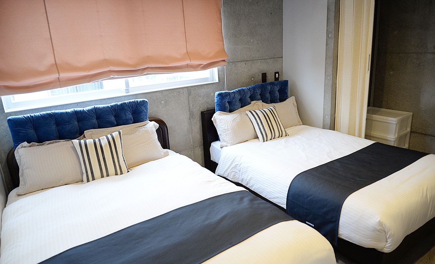 沖縄北谷コンドミニアム アラハステイ 寝室