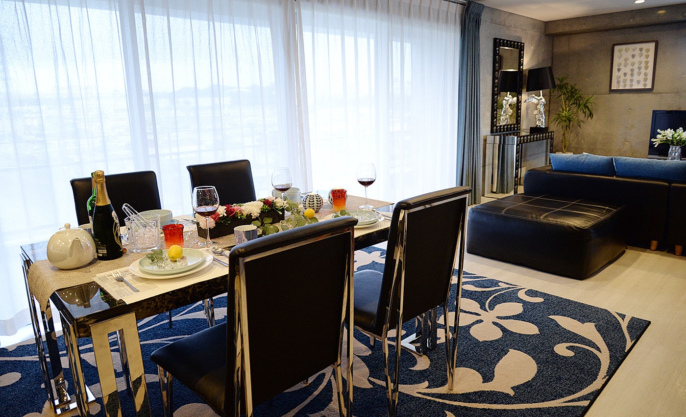 北谷 コンドミニアムホテル リビング