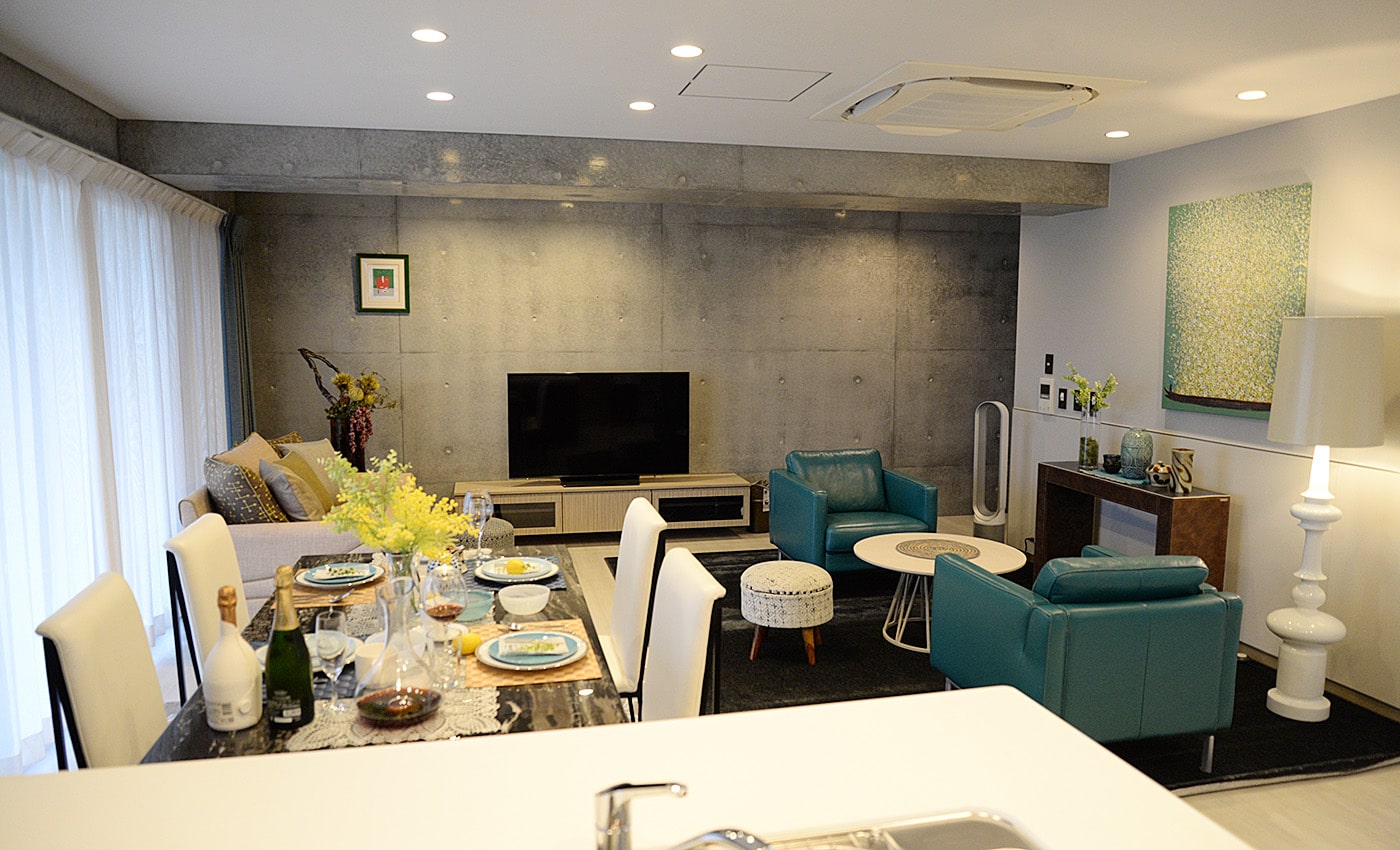 沖縄北谷コンドミニアムホテル リビング