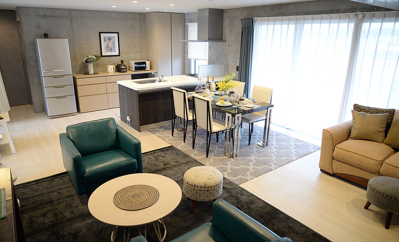 沖縄北谷コンドミニアムホテル リビング