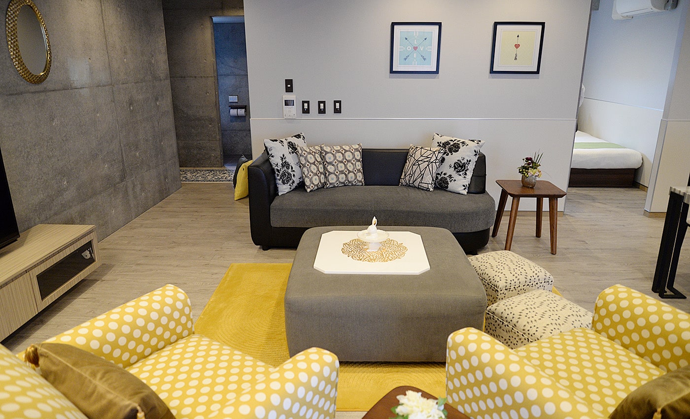 沖縄コンドミニアムタイプ　ホテル　リビング